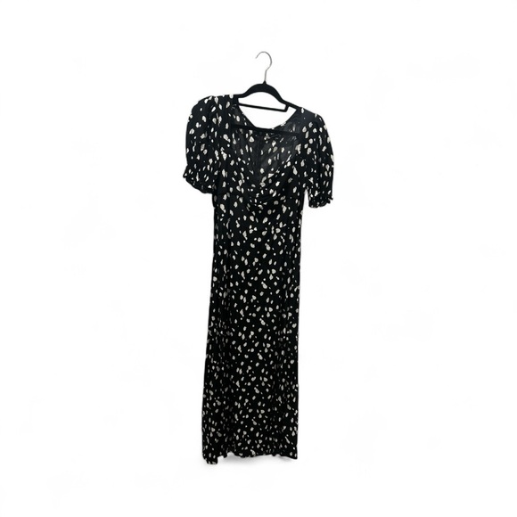 NWT Bardot Millie Spot Polka Dot Midi Slit Dress - Picture 5 of 6